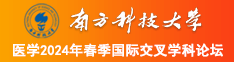 使劲肏在线南方科技大学医学2024年春季国际交叉学科论坛